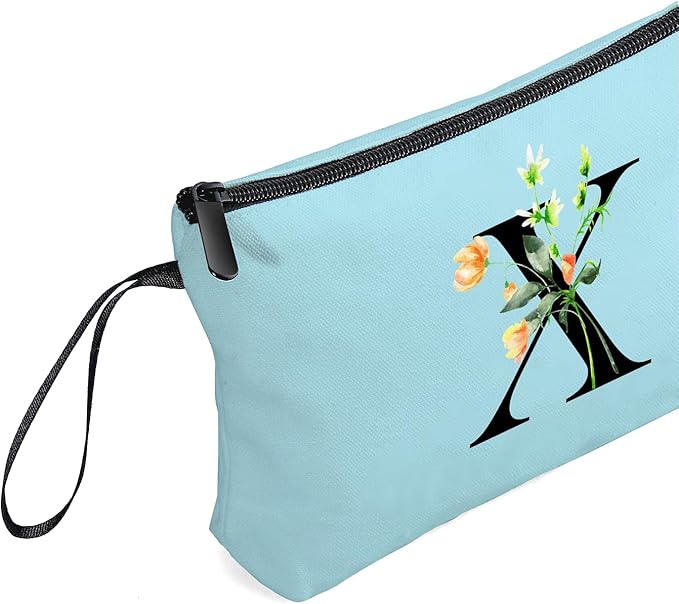 Happy Birthday Friendship Bridesmaid Team Gifts for Employees Women Mom Aunt Daughter Teenage Girl Personalized Make up Cosmetic Bag Travel with Mirror Mothers Day Christmas Graduation X
