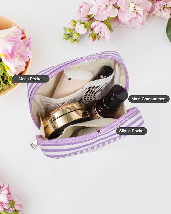 LETGO Gifts for Girls Teen Girl - Pink Preppy Makeup Bag Best Friend Birthday Gifts Teacher Gifts for Women Wedding Gifts Bridesmaid Gifts Daughter Teacher Wife Gifts Teen Girl Gifts