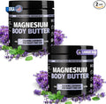 Coach Soak 2-Pack Nighttime Magnesium Body Butter, Thick Cream with High Magnesium Concentration, Soothes Muscles Overnight, Shea Butter, Almond Oil & Lavender, Large Size (Total of 16oz)