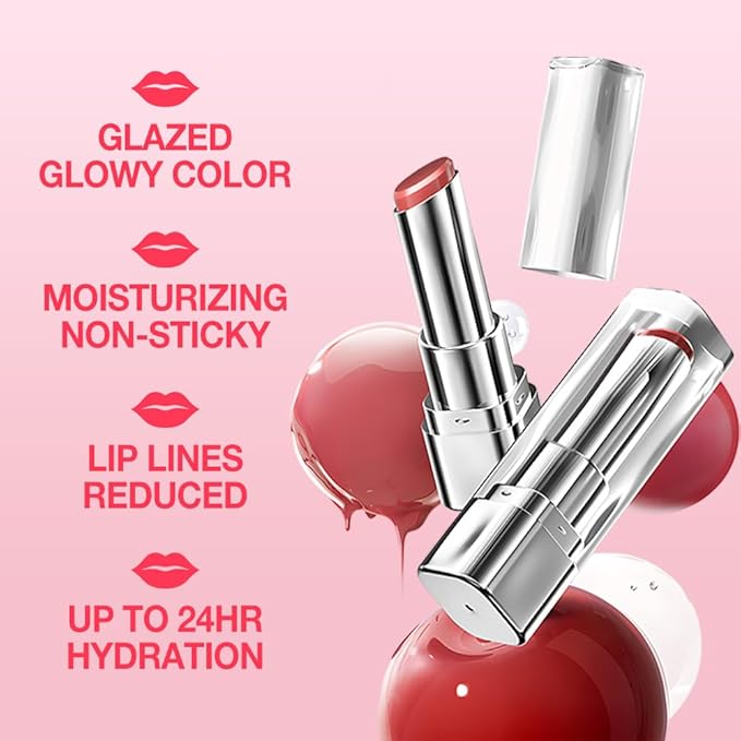 1Pcs Tinted Lip Balm Moisturizing Lipstick – Warm Orange Brown Sheer Hydrating Lip Color for Dry Lips – Nourishing Lip Balm for All Women with a Subtle Natural Scent (S03 Autumn)