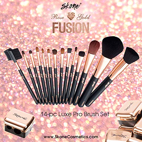 Skone Cosmetics | Professional Grade Makeup Brush | Eye Shadow | Eyebrows | Primer | Smudger | Nylon Brush (Brow Definer Brush)