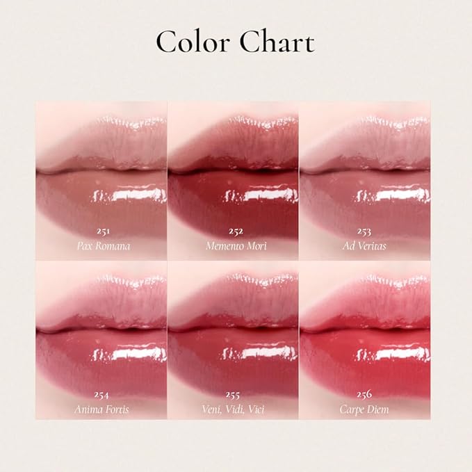 DINTO Blur-Glowy MINI Lip Tint (251 Pax Romana) - Glossy Finish, Hydrating, Long Lasting, Lightweight Texture, Non-Sticky, Vegan & Cruelty-Free, Korean makeup (11 colors)