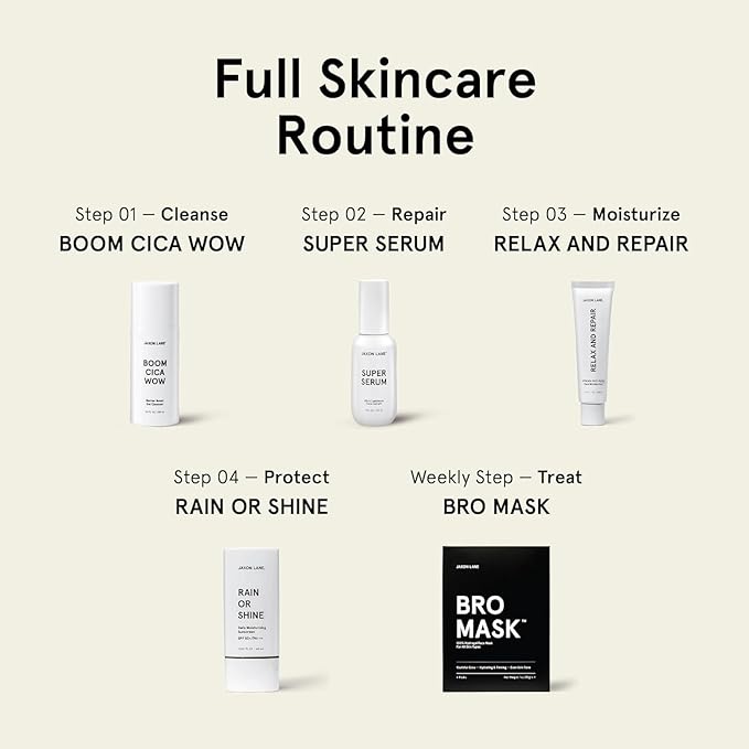 JAXON LANE BRO MASK: Korean Face Mask for Men | 2 Pc. Hydrating Anti Aging Sheet Masks Contain Vitamin C, Vitamin E, Hyaluronic Acid, Hydrolyzed Collagen for Face Care, Acne Treatment (4 X 4 Packs)
