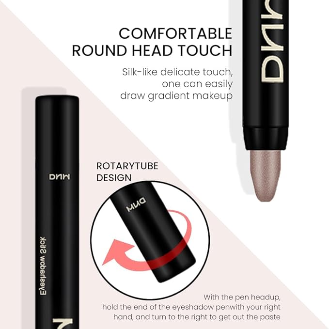 evpct 2Pcs Cream Eyeshadow Sticks Set for Eyes Waterproof, Taupe Shimmer Matte Eye shadow Stick Pencil Pen Bulk sombras en crema para ojos 19+19