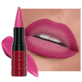 Purple Gradient Matte Lipstick Crayon Lip Liner pencil,Crayon Form and Cone Tip 2-in-1 Lip Liner and Lipstick Lip Combo Set Achieve Flawless Contour Gradual Ombre Effect lip Pencil for Old Women