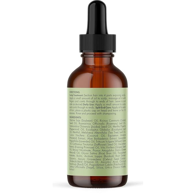Mielle Organics Rosemary Mint Scalp & Hair Strengthening Oil and Pomade-To-Oil Quencher, Bundle
