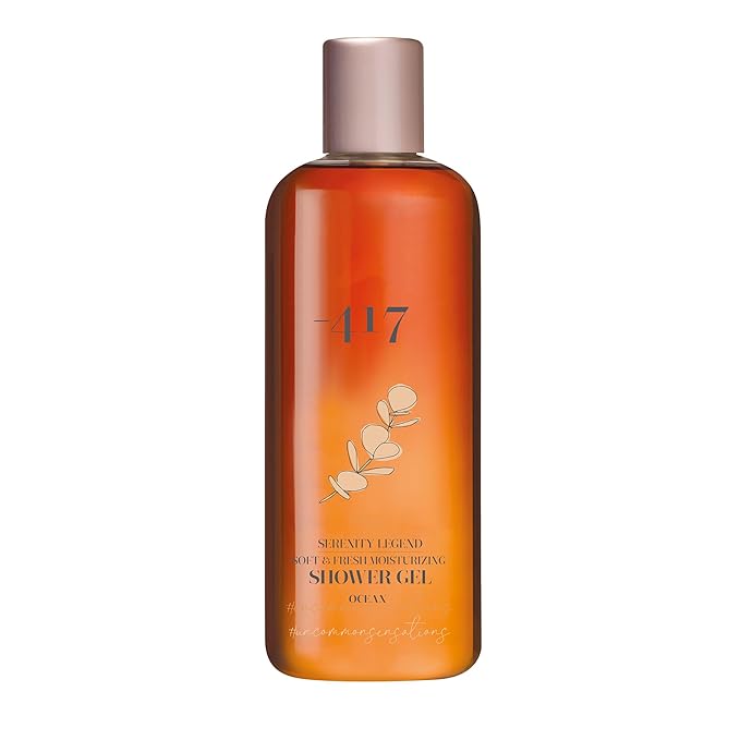 -417 Dead Sea Cosmetics Fresh Moisturizing Shower Gel - Anti-Aging and Nourishing Delicate Daily Body Shower Gel for Instantly Soft Skin - with Aloe Vera - All Natural 11.8 oz