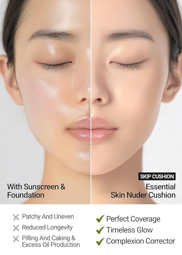JUNG SAEM MOOL [ SPF ] Essential Skin Nuder Cushion (25 Bronze) | Refill Not Included (0.49 Fl Oz) | SPF50 Broad Spectrum | Natural Finish | Makeup Artist Brand