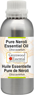 Greenwood Essential Pure Neroli Essential Oil (Citrus aurantium) Steam Distilled 630ml (21 oz)