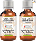 Greenwood Essential Pure Lemon Essential Oil (Citrus limonum) Steam Distilled (Pack of Two) 100ml X 2 (6.76 oz)