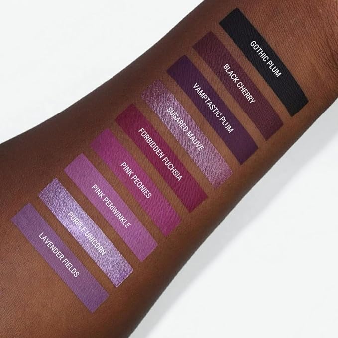 Aromi Matte Liquid Lipstick | Long-Lasting, Purple Magenta Lip Color for Women, Waterproof, Mulberry Wine Shade, (Forbidden Fuchsia)