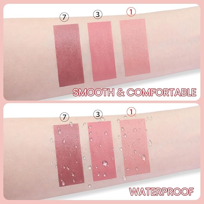 BINGBRUSH Crayon Pink Nude Matte Longwear Lipstick lip liner Pack Set,Moisture Smooth Color Stick Ultimate Lip Crayon for Makeup Collection - Waterproof Velvet Lipgloss (01#, 1 Count (Pack of 1))