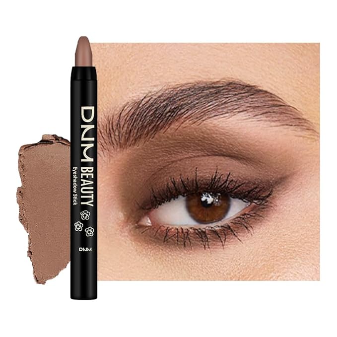 Kaely Cream Eye Shadow Sticks, Brown Matte Eyeliner Pencil Eyeshadow Palette Makeup, Eye Highlighter Brightener Stick for Older Women Waterproof Pigmented, sombras para ojos, New-75