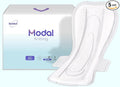 MODAL Heavy Flow Pads for Women Overnight, Unscented Sanitary Pads for Period with Wings, 14.1 Inch(360 mm), Overnight, 5 Count