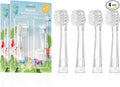 Papablic Replacement Toothbrush Heads - 4 Count | Compatible BabyHandy & Toddler Sonic Electric Toothbrushes (18-36 Months)