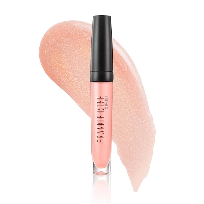 Frankie Rose Cosmetics Lip Gloss | Non-Sticky Formula, Long Lasting Gloss Shimmer, Bold Pigment & Hydrating Gloss of Lips, Girl Boss Shimmer Lip Gloss, 20g