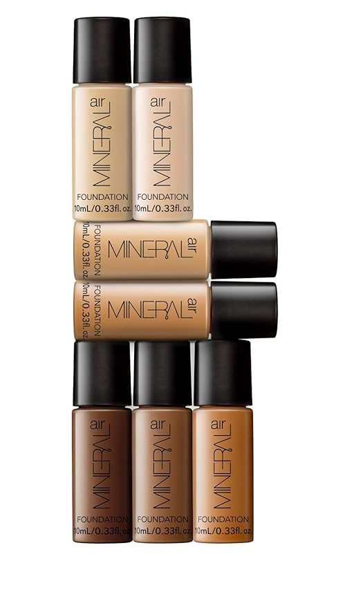 Mineral Air Four-in-One Foundation for Mineral Air Mist Device—Color, 10 ml, Travel Size - Porcelain