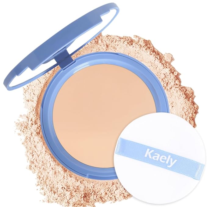 Oil Control Matte Perfection Face Powder Compact For Women, Matte Smooth Flawless Setting Powder Makeup, Polvo Compacto De Maquillaje, Waterproof Long Lasting, 0.35Oz, (120 Vanilla, 1)