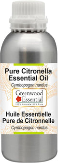 Greenwood Essential Pure Citronella Essential Oil (Cymbopogon nardus) Steam Distilled 1250ml (42.2 oz)