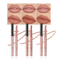 12 Colors Matte Lip Liner Pencil – Long Lasting Waterproof Lip Liner, Smudge Proof Transfer Proof Lip Pencil, High Pigment Lip Makeup for Defining & Filling Lips (A1-set:01+02+08, 3PCS)