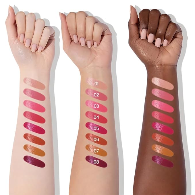 Honey Lipstick Tinted Lip Balm - Matte Tint Cream Lipsticks for All Skin Tones, Hydrating Lip Stain, Can be Buildable Blendable Nourishing Moisturizing Suitable for Women to Every Day Makeup 01