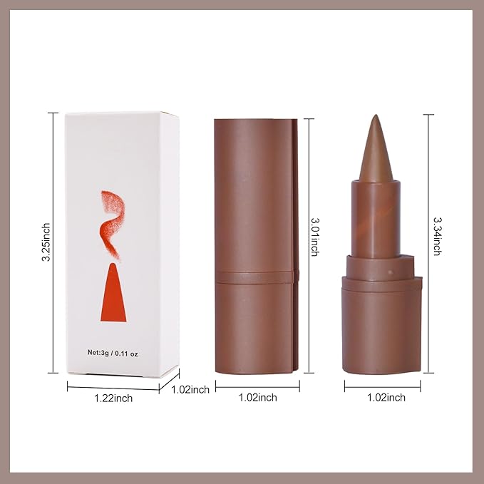 Erinde 2-in-1 Lip Liner and Lipstick Lip Combo Set, Matte Nude Dark Brown Red Lip Liner Creamy Lip Pencil Crayon, High Pigmented Long lasting Lipstick Makeup, 02# Dusk