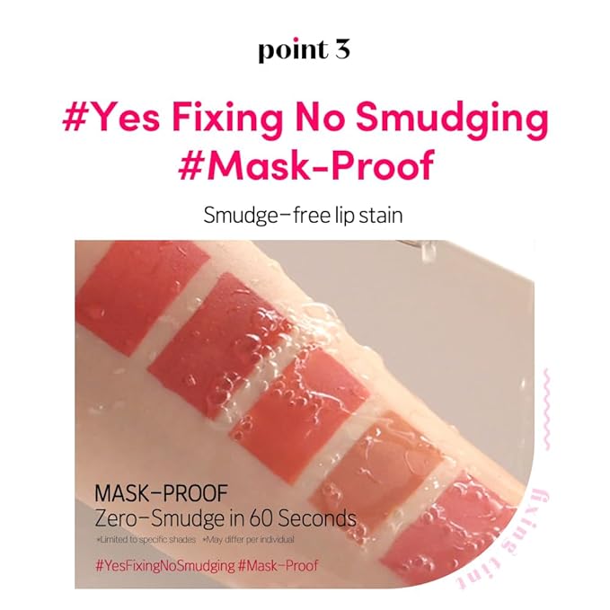 ETUDE Fixing Tint #13 Melange Rose (4g) | Long Lasting High Pigmented Liquid Lipstick | Waterproof Lightweight Matte Finish Lip Stain | Full Coverage | Korean Makeup, Kbeauty