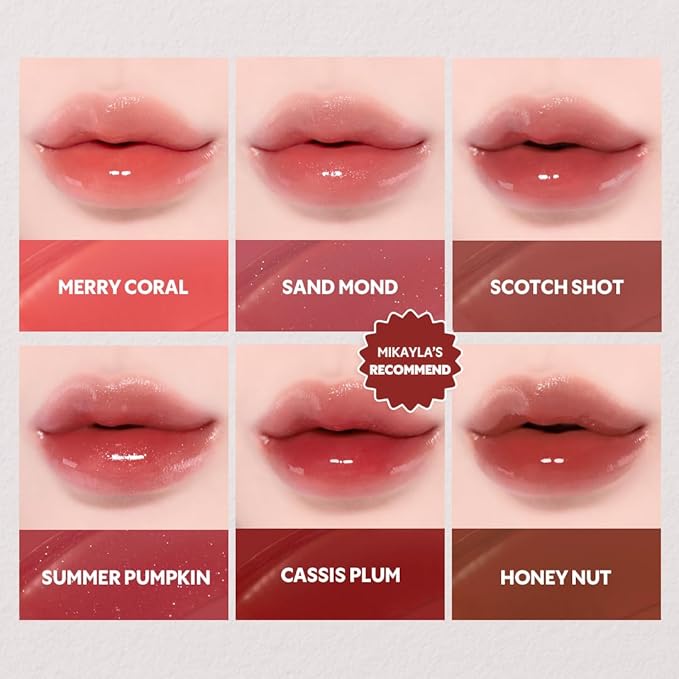 TIRTIR [*Mini Size Waterism Tinted Lip Gloss #28 Wintery, 0.06 Fl Oz – Kiss Ready Lipgloss, 12H Long Lasting Non Sticky Natural Tinted Glow Korean Multiuse Cheek and Lip Tint for Women gift