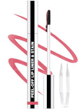 Lip Liner Stain Peel Off with Tweezer, Long Lasting Matte Lip Tattoo, Highly Pigmented Color Lip Makeup, Waterproof, Transfer-proof Lipstain for Women, for All Skin Types Cool Rose