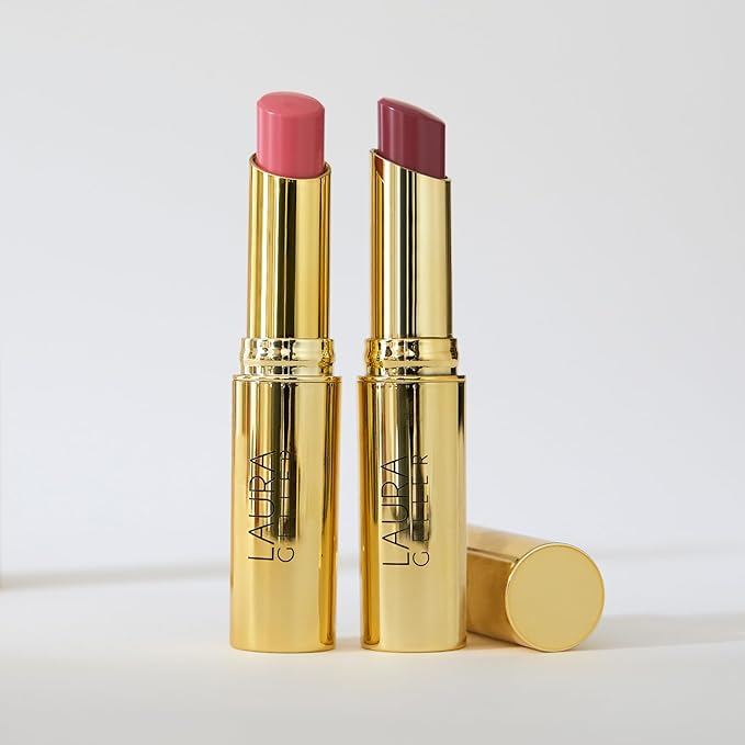 LAURA GELLER NEW YORK Jelly Balm Moisturizing Tinted Lip Color - Plum Happy - Hydrating Vitamin E - Semi-Shine Finish