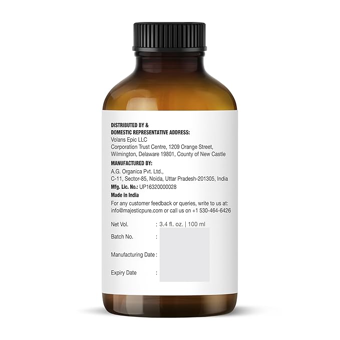 Majestic Pure Lavender Essential Oil with Glass Dropper - 3.4 Fl Oz - 100% Pure and Natural Lavender Oil - Premium Grade Essential Oils for Diffuser, Aromatherapy, Soap and Candle Making