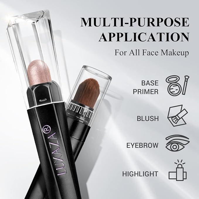 6PCS Cream Eyeshadow Stick Makeup Sets, Metallic And Matte Shimmer Eye Shadow Eye Brightener Stick Pencil Crayon, A05-Wine Red