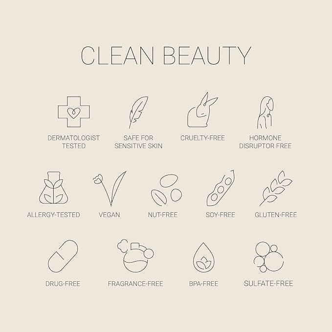 No Makeup Makeup Long-Lasting Lightweight Foundation & Brush Duo | Cruelty-Free, Fragrance-Free, Buildable, Transfer-Proof Makeup (Golden Tan)