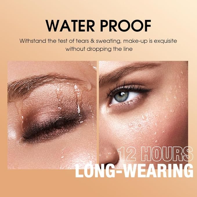 Bright Green Eyeshadow Stick Makeup, Long-Lasting Waterproof Eye Shadow Pencil, Hypoallergenic Smudge-Proof Glitter Primer Palette Shimmer Eyeliner, Easy to Blend Eye Make Up