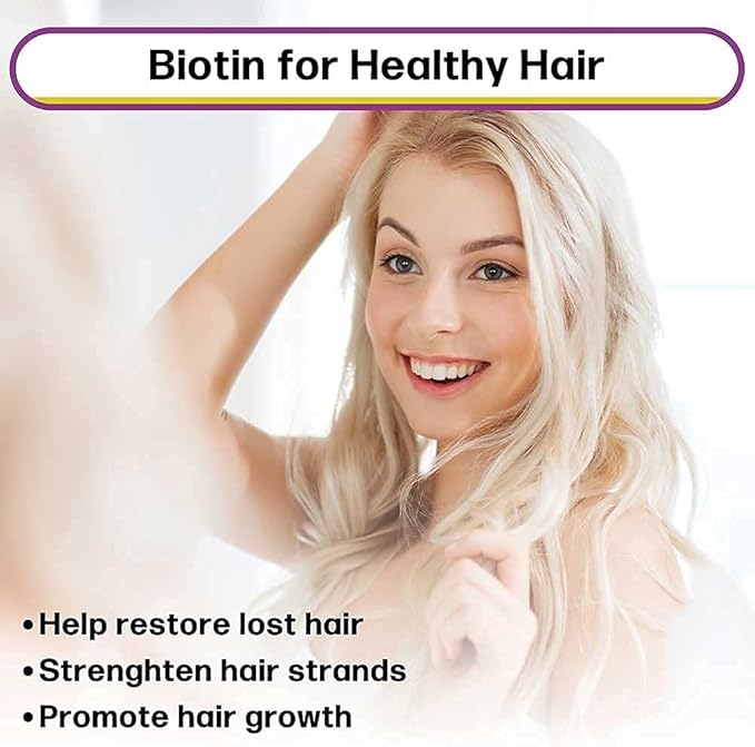 SBR Nutrition Biotin Liquid Drops, 5000mcg per Serving (60) 1.0Fl.oz (30ml) Vanilla