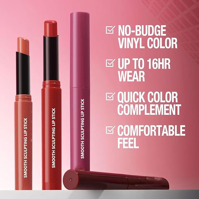Matte Lipstick for Women Lip Makeup Lipsticks Lip Liner Pencil Waterproof Long Lasting Hypoallergenic Highly Pigmented Quick Makeup Lightweight Portable Lip stick 3#
