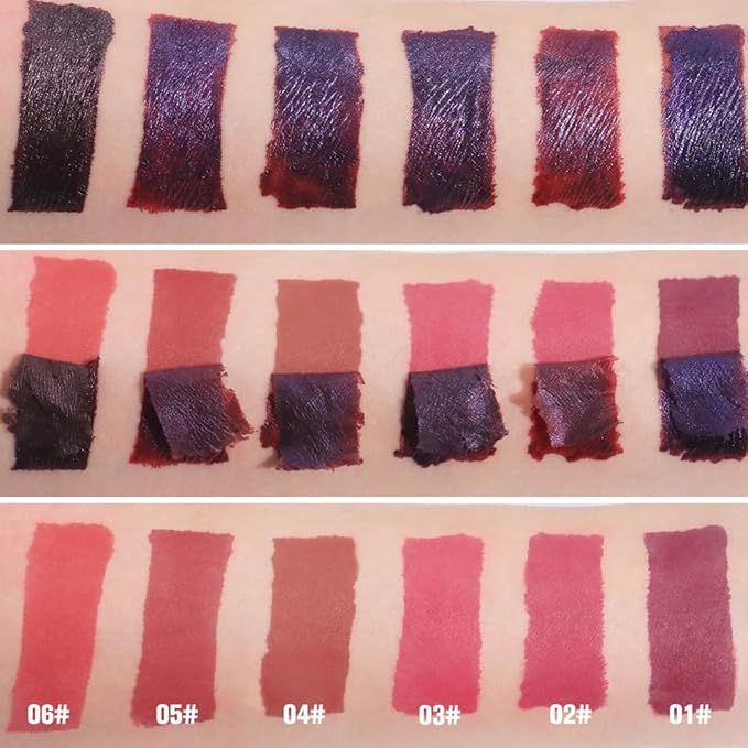 Matte Liquid Lip Stain Peel Off Lip liner Tattoo with Tweezer, Red Liquid Lipstick Lipstain Long Lasting Waterproof for Women, Highly Pigmented Not Faded Smudge-proof Easy to Apply, 03