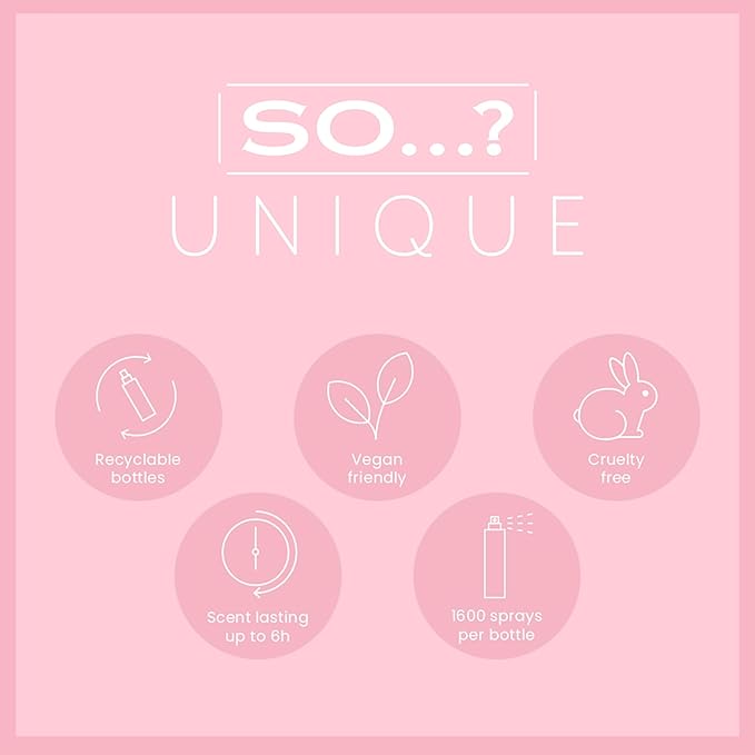 So...? Unique Body Mist - Rose Berry for Women - 5.1 oz Body Mist - Pack of 2