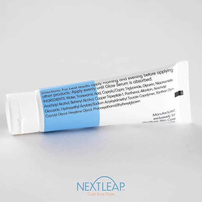 Tranexamic Acid Serum (10% Ultra-Pure), Niacinamide (4%), Copper Peptides - Patented Anti Aging Skincare Glow Cream with TXA for the Face, Neck and Even Hands - Lightweight, Fast Absorbing - 1 Fl Oz