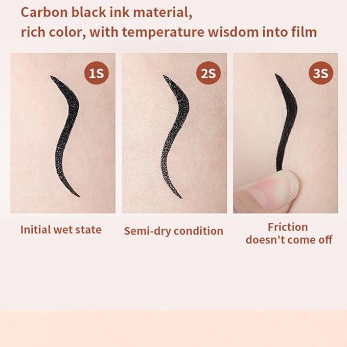 MAEPEOR Ultra-Fine Liquid Eyeliner Black High-Pigmented Matte Eyeliner Pen Stay All Day Makeup with Fine Brush Tip (M01 Black)