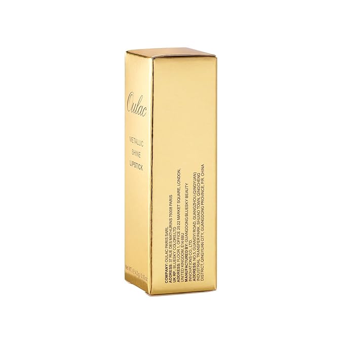 Oulac Matte Nude Lipstick with Glow Metallic Finish - Vegan Lipstick for Women, Creamy Texture, Hydrating Clean Beauty Formula, High-End Magnetic Hook Design, GM14