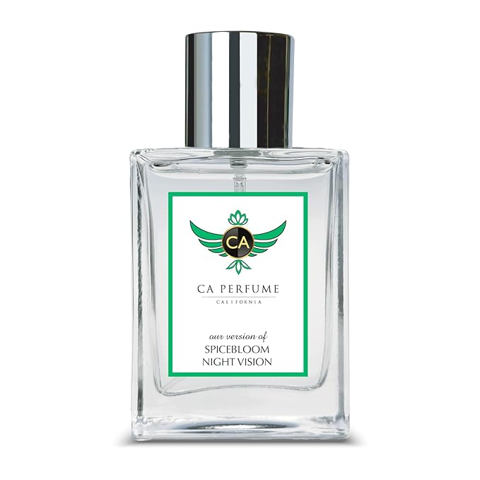 CA Perfume Impression of Spicebloom Night Vision for Men Amber Fougere Fragrance Long Lasting Mens Cologne Eau De Parfum 1.7 Fl Oz 50ml