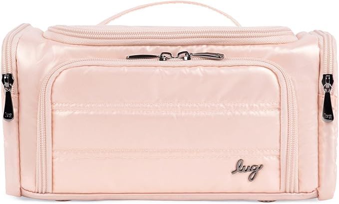 Lug Trolley Medium Cosmetic Case, METALLIC WALNUT