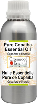 Greenwood Essential Pure Copaiba Essential Oil (Copaifera officinalis) Steam Distilled 1250ml (42.2 oz)