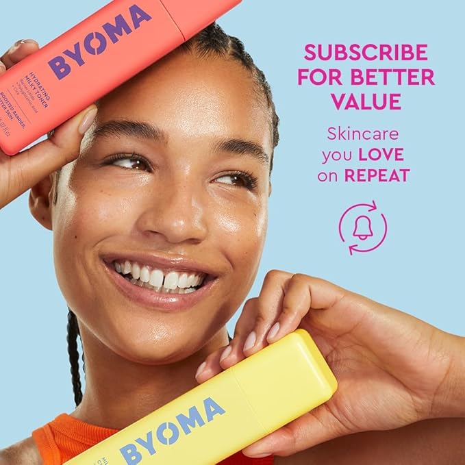 BYOMA Liptide Lip Mask - Lightweight, Overnight Mask - Peptide Lip Treatment with Peptides, Babassu Oil & AHA - Hydrating, Exfoliating Balm - 0.16 oz