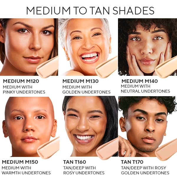 MIRABELLA - Invincible for All HD Liquid Foundation, Moisturizing Face Products for All Skin Types, Full-Coverage Lightweight Foundation Makeup, Moisturizing & Hydrating Beauty Care, Light L110