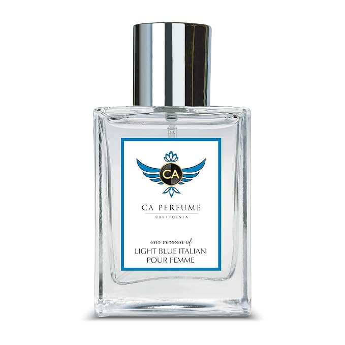 CA Perfume Impression of Light Blue Italian Pour Femme For Women Fragrance Eau de Parfum Spray Bottle 1.7 Fl Oz/50ml-X1