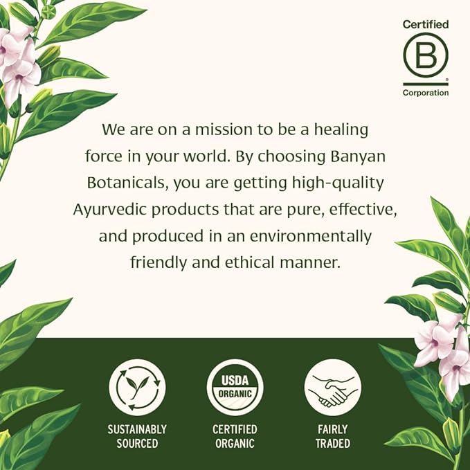 Banyan Botanicals Organic Castor Oil – Pure and Refined Castor Oil – for Face and Skin Care, Hair Care, and Natural Beauty – 24 oz – Non GMO, Hexane Free, Vegan, and Cruelty Free