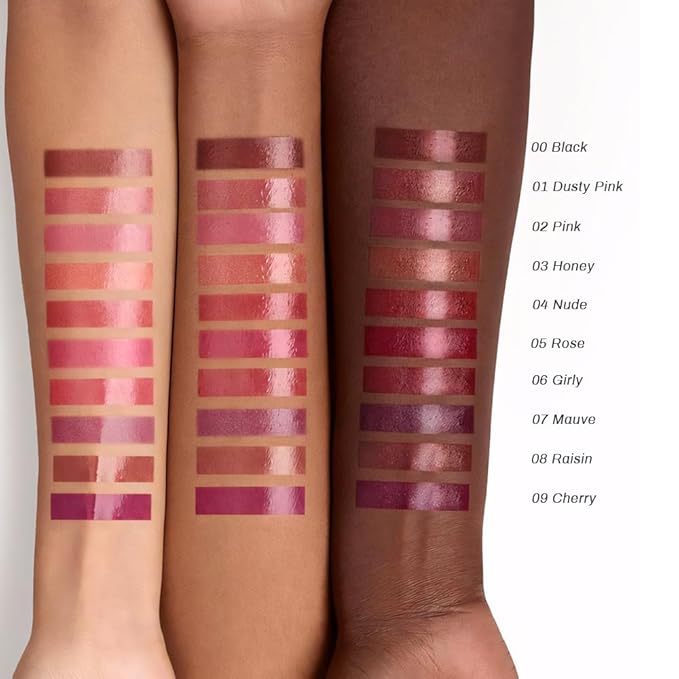 evpct 2Pcs Brown Dusty Pink Honey Lipstick Tinted Lip Balm, Sheer Hydrating Shine Tinted Lipstick for Women, Moisturizing Lip Color, Nourishing Tinted Lip Balm Plumper Gloss Stain, Glossy Shiny Finish