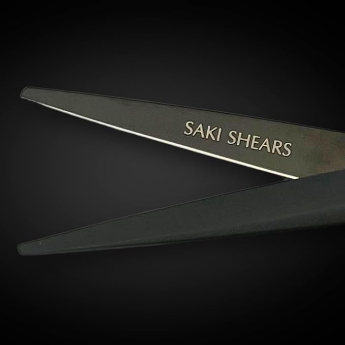 Scissors for Haircutting Professionals - Matte Black Finish - Long Lasting, Sharp Edge for Easy Hair Cuts - 440C Stainless Steel (7.0 Inches)